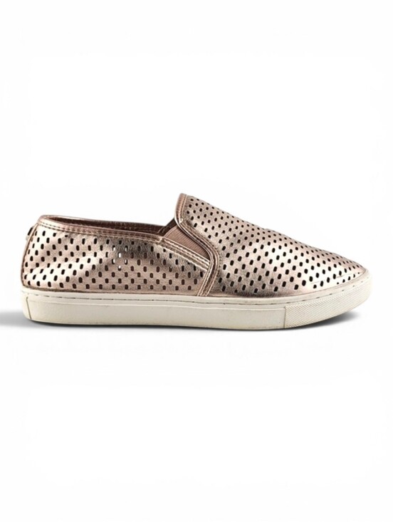 Steve Madden Shoes - Steve Madden Women's Slip On Flat Shoes Perforated Rose Gold Size 9M